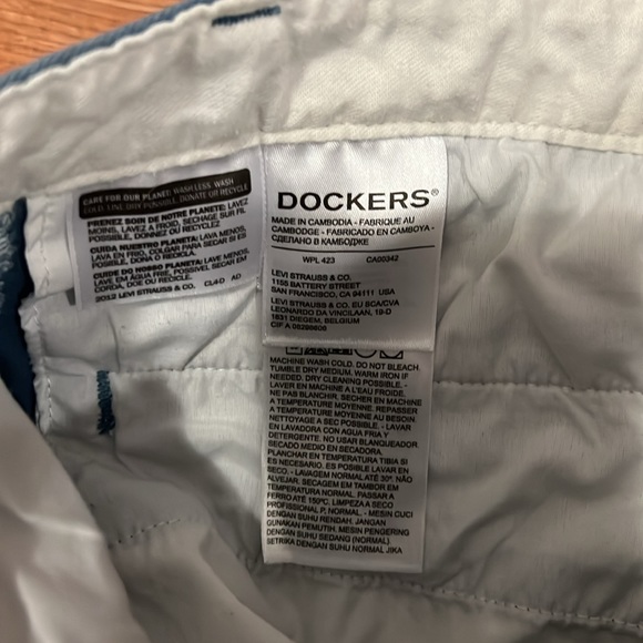 Dockers Blue Shorts Sz W30 - Picture 3 of 6